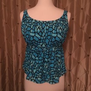 Swimsuits For All Tankini Top Sz 18